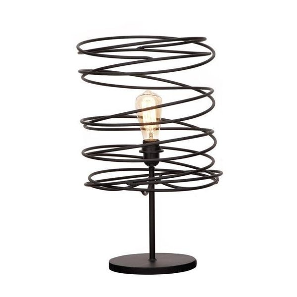 Houshtec Urban Designs 7718629 Coiled Iron Shade Table Lamp - 20 x 11 x 11 in. 7718629